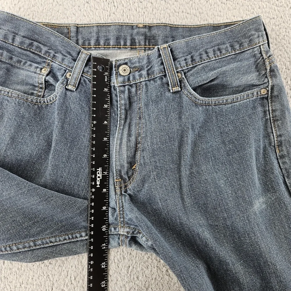 Levis Jeans Mens‎ 34x34 Blue 514 Straight Leg Medium Wash Zip Fly Denim Classic
